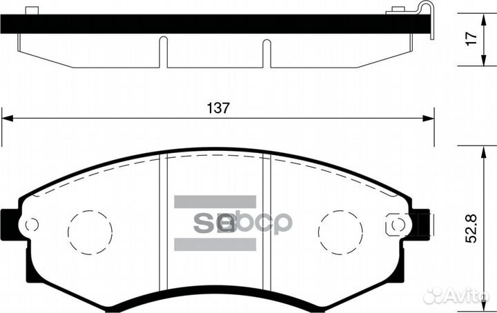 SP1048SNS 318 12 колодки диск.пер Hyundai Sonata