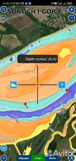 Карта глубин Татарстана на телефон