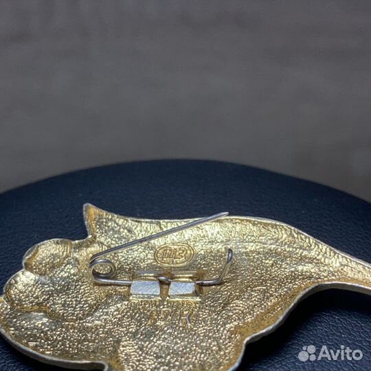 Винтажная Брошь Цветы Сделано В СССР