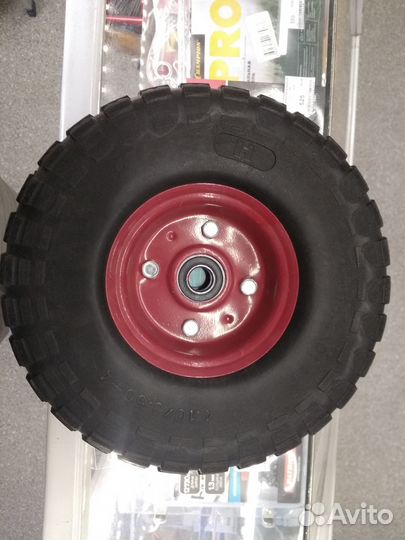 Колесо полиуретановое PU3504 10*3.5*4, 260*80мм, 1