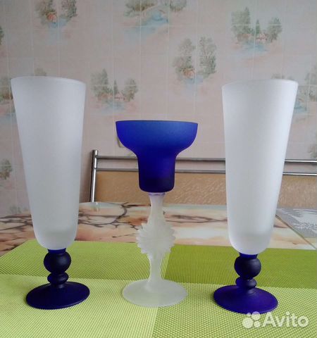 Фужеры и подсвечник Гусь Хрустальный