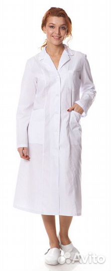 Белый медицинский халат 60-62