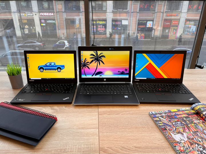 Лёгкий ноутбук Lenovo IPS + i5 + SSD