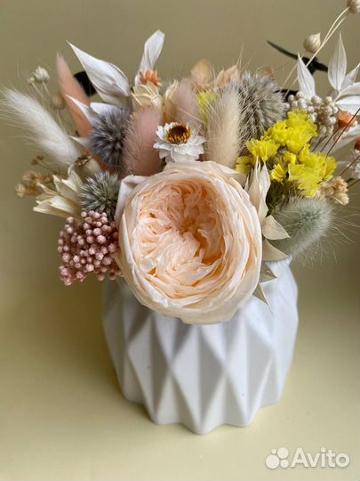 Осенний декор из сухоцветов