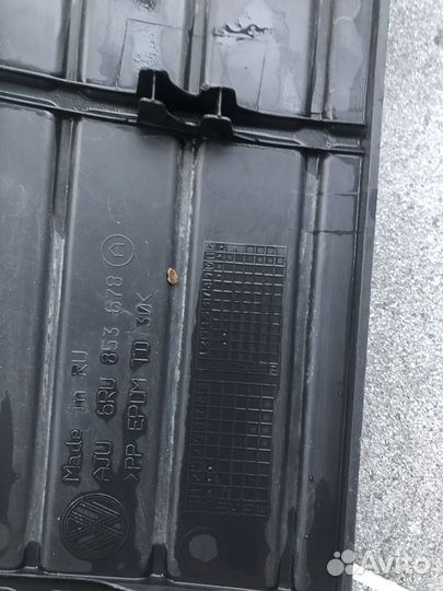 Заглушка зимняя на передний бампер на Polo