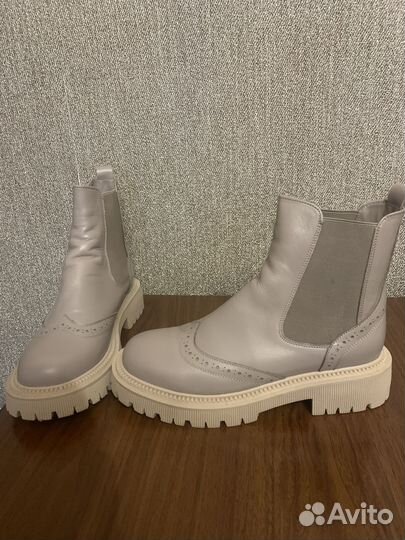 Сапоги зимние,кожанные