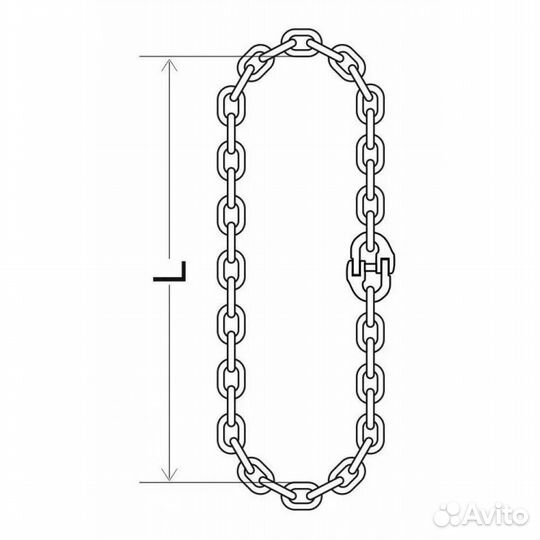 Строп цепной универсальный кольцевой - Тип усц 2 т