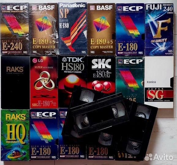 Видеокассеты для записи, б/у