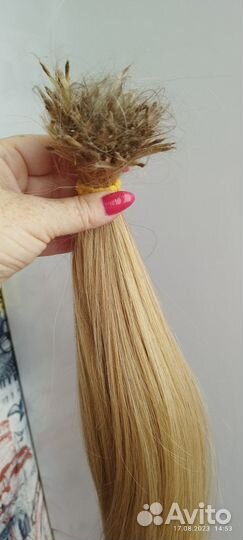 Волосы натуральные блонд