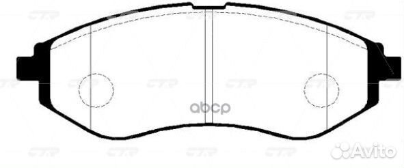 GK0439 колодки дисковые передние Daewoo Kalos