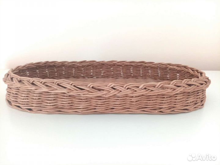 Поднос плетеный