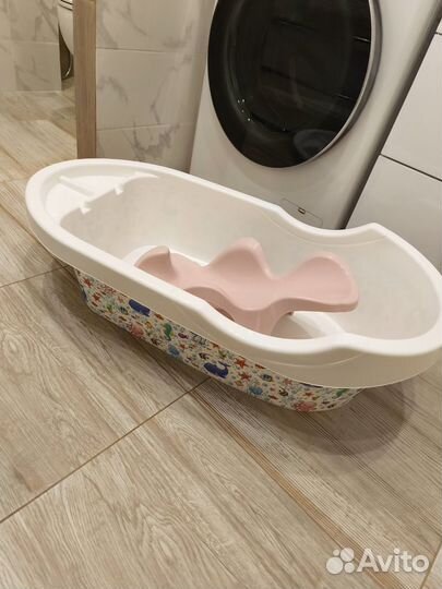 Ванночка для купания с гамаком и горкой