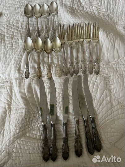 Набор столовых приборов мельхиор СССР