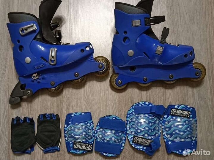 Роликовые коньки roces раздвижные размеры 36-40