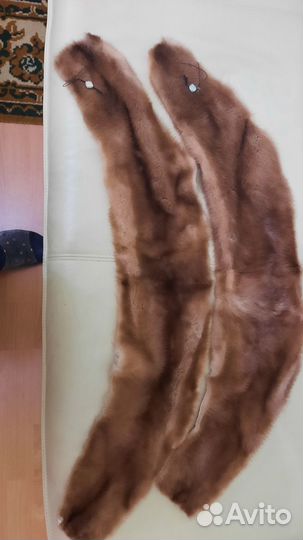 Меховой воротник норка новый