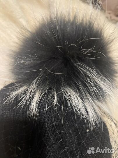 Шапка для девочки Catya с помпоном и вуалью