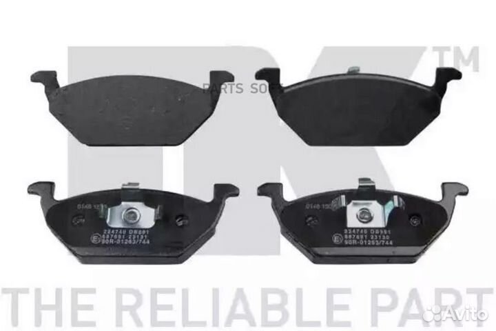 NK 224740 6224740NK колодки дисковые передние с пл