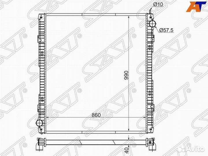 Радиатор scania 5 R-series 04