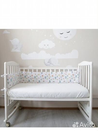 Бортики в детскую кроватку бу