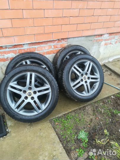 Литые диски r17 5x114 3 с резиной бу