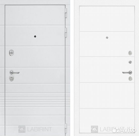 Дверь Лабиринт Трендо 13 белый soft