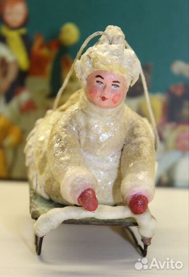 Ватная ёлочная игрушка 