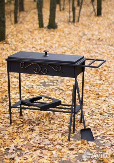 Мангал с местом под казан
