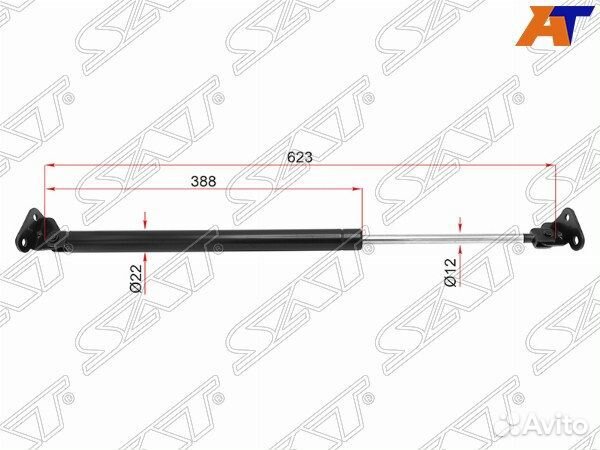 Амортизатор крышки багажника toyota hilux surf