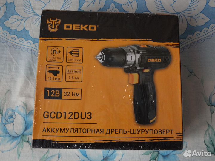 Новый шуруповерт deko GCD12DU3