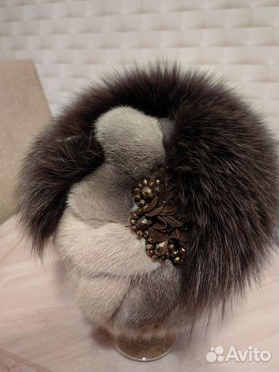Шапка норковая новая