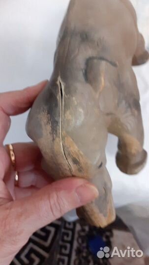 Слон антикварный резиновый СССР