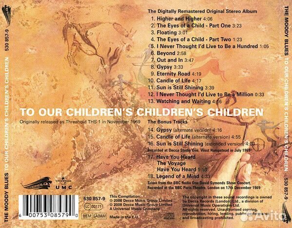 Moody Blues- Children's Children's Children(CD)