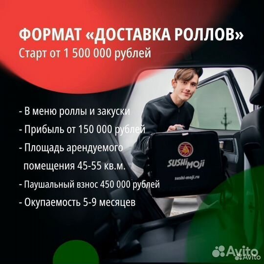 Франшиза доставка роллов