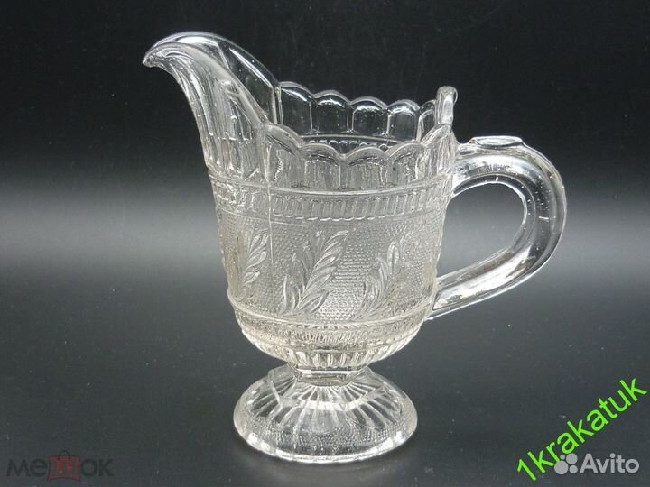 Сливочник русское стекло. 19 век. мальцов