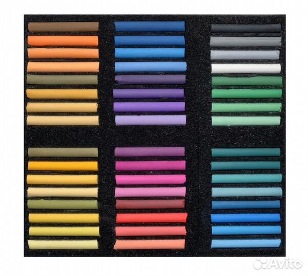 Пастель сухая, набор, 48 цветов, Soft, Аква-Колор