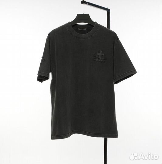 Черная футболка оверсайз