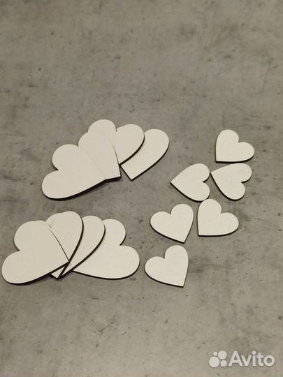 Заготовка mini сердечек