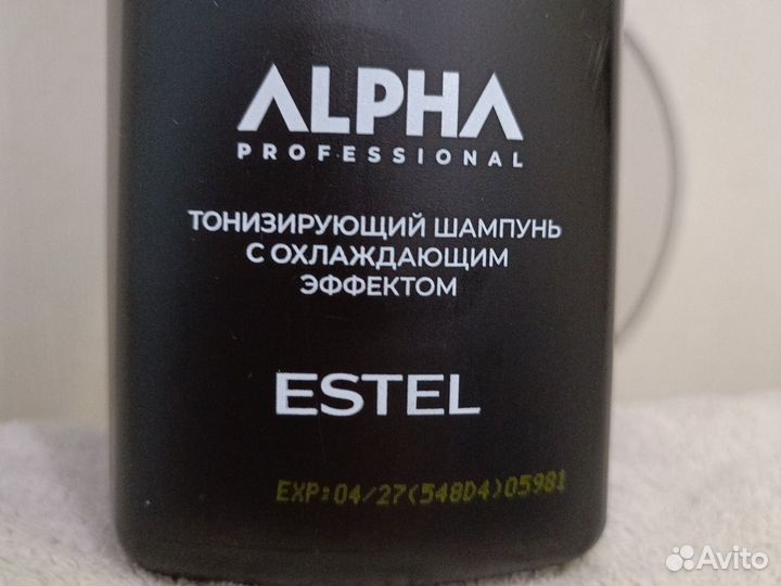 Мужской шампунь 1литр alpha homme estel новый