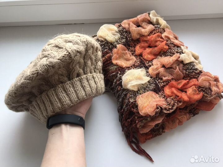 Новый берет+ шарф