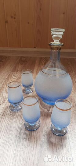 Графин штоф со стопками СССР