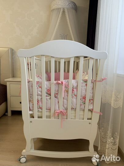 Детская кроватка erbesi с матрасом