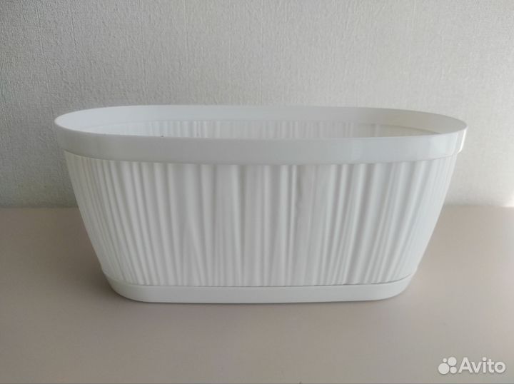 Горшок цветочный овальный