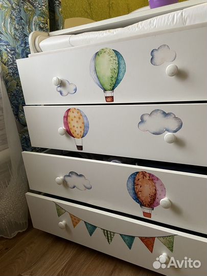 Комод детский пеленальный столиком