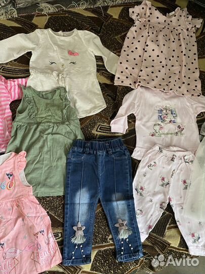 Вещи пакетом для девочки 86 92