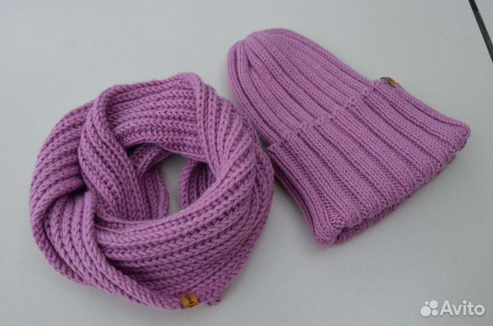 Комплект шапка и снуд