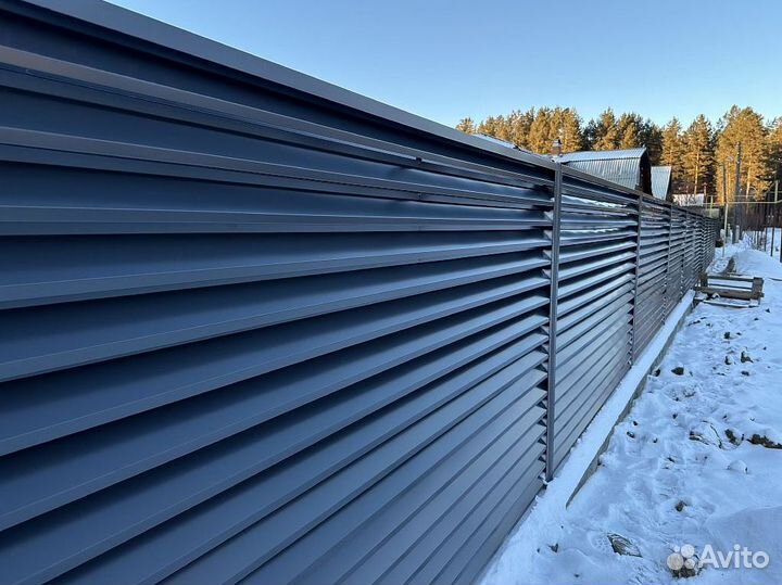 Забор жалюзи. Доставка