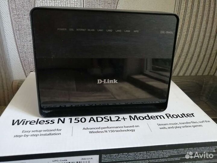Модем D-Link Wireless N 150 adsl2+Modem Router