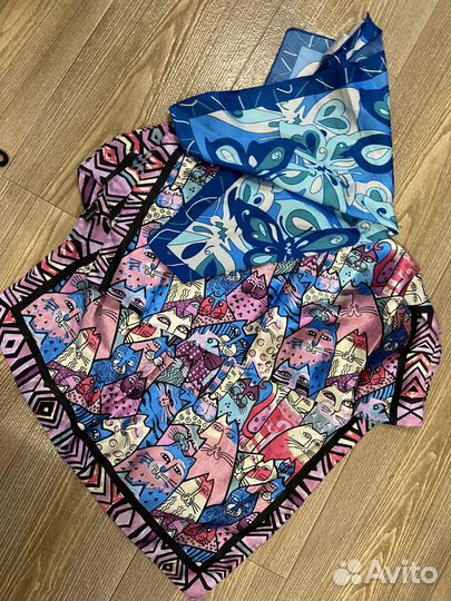 Шелковый женский платок