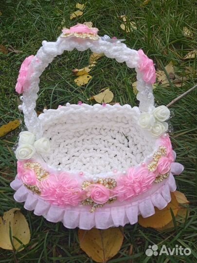 Вязание на заказ. Корзины, шкатулки