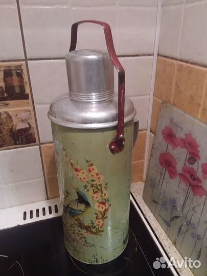 Термос ссср,стеклянная колба,1 л